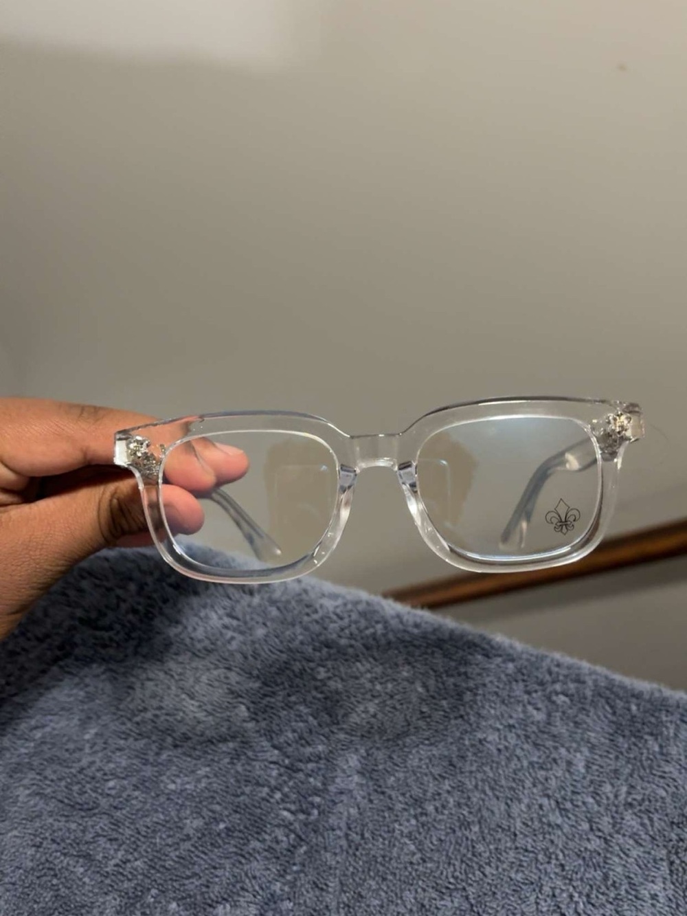 Chrome Heart Clear Glasses